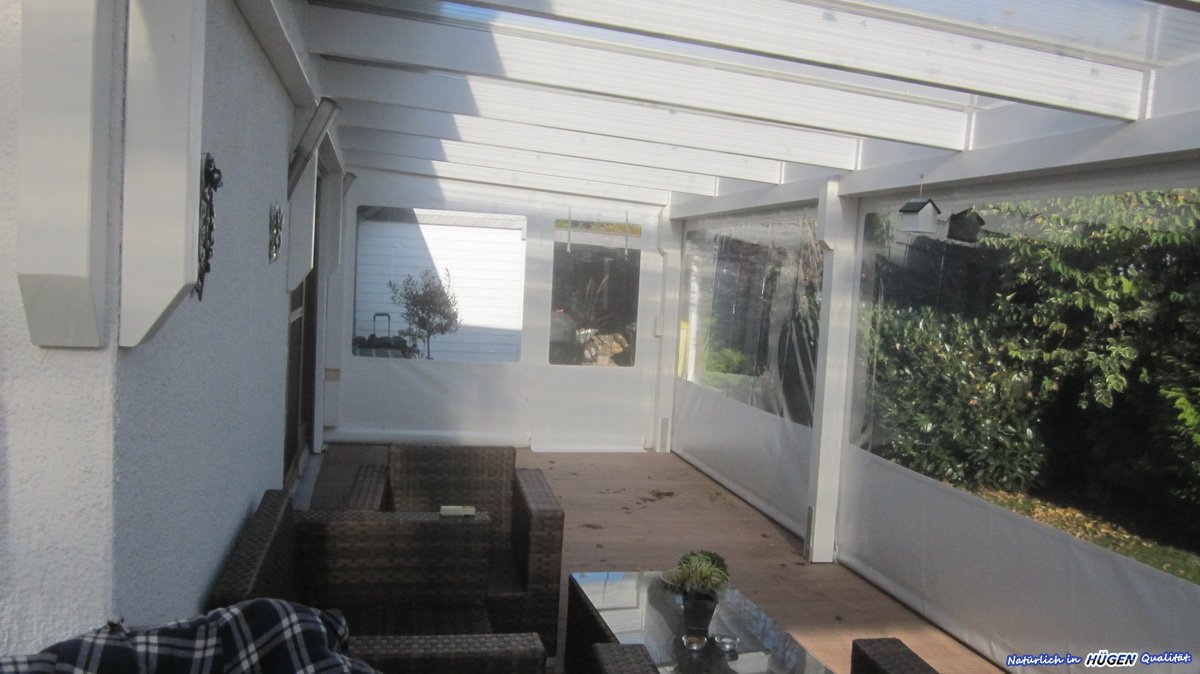 Rollfenster - Terrassenvorhänge - Planenvorhänge für Ihren Garten